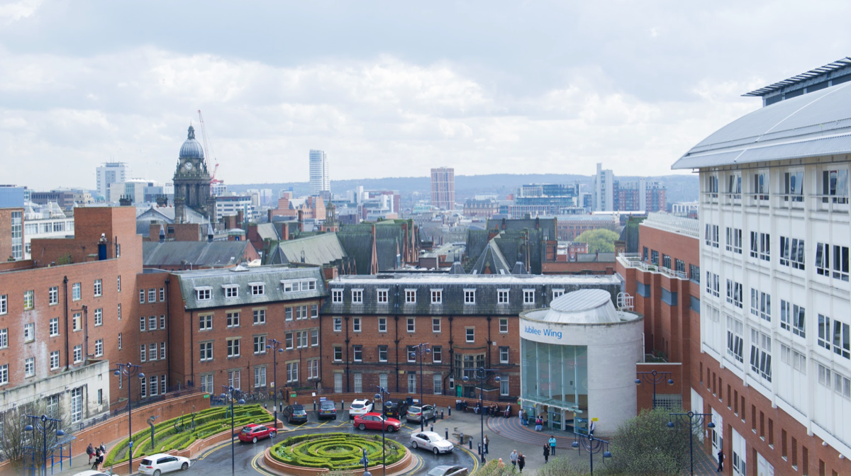 AN aerial photograph of the jubilee wing at St James' hospital in Leeds